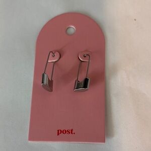 Lock dangle earrings